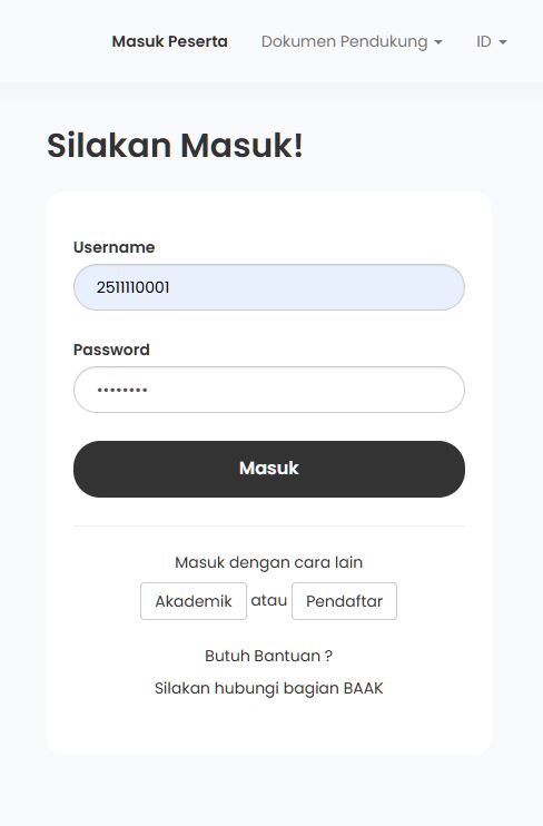 Login Peserta Login Peserta
